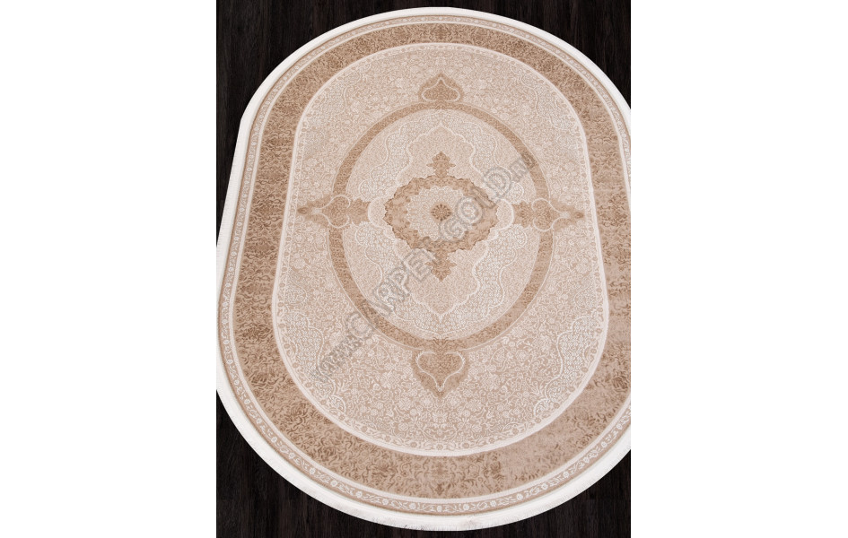 Ковер SI030B - BROWN / BROWN - Овал - коллекция LISSABON